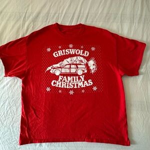 National Lampoons Christmas Vacation Red Tshirt. Size 2 XL